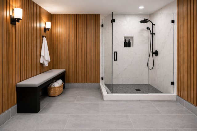 Luxury shower renovation